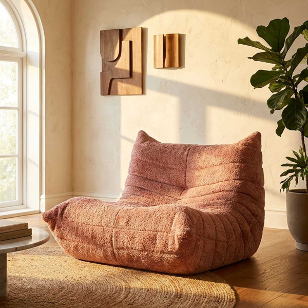 Fauteuil en tissu Mask 103 x 100 x 80 cm - MAURO FERRETTI