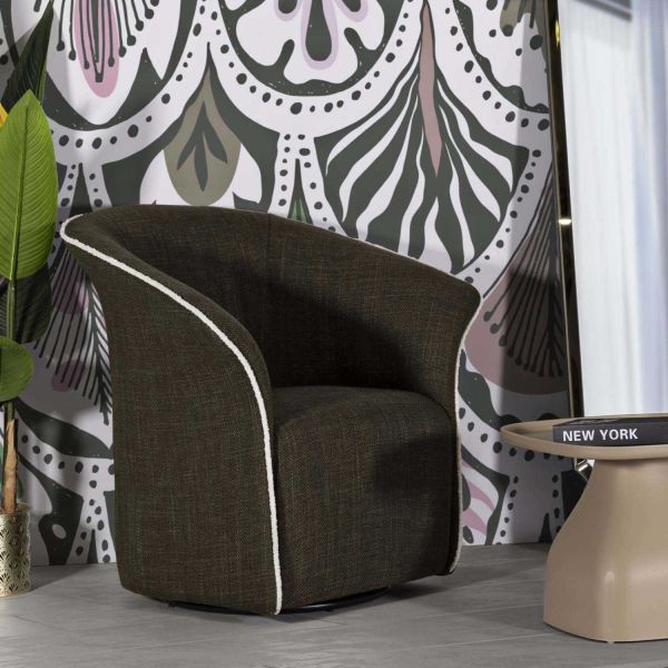 Fauteuil en tissu Siena 83.5 x 66 x 80 cm - MAURO FERRETTI