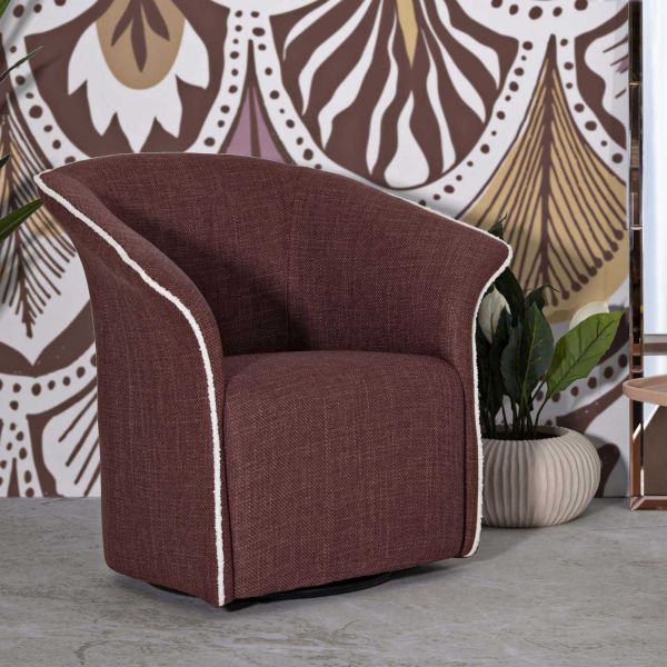 Fauteuil en tissu Siena 83.5 x 66 x 80 cm - MAURO FERRETTI