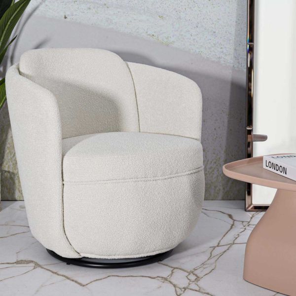 Fauteuil en tissu Torino 70 x 72 x 75 cm - MAURO FERRETTI