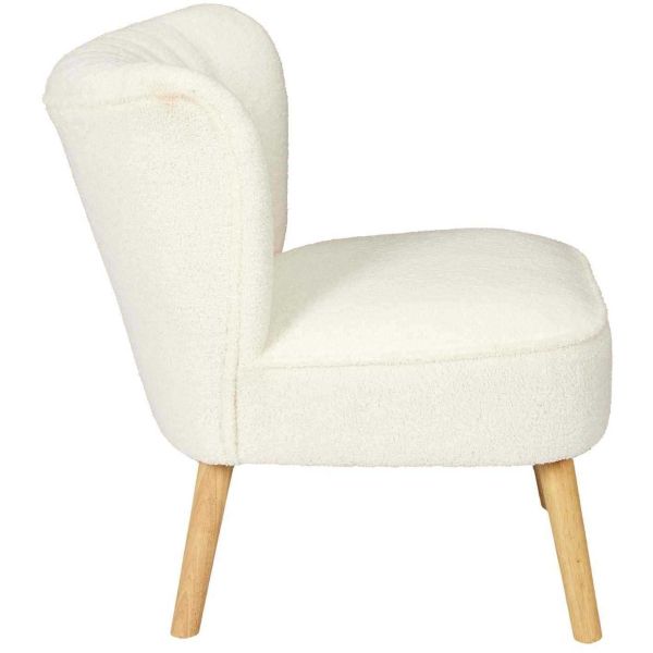 Fauteuil en tissu bouclette Erika - 139