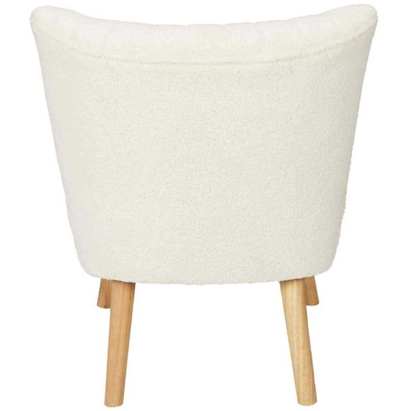 Fauteuil en tissu bouclette Erika - 5