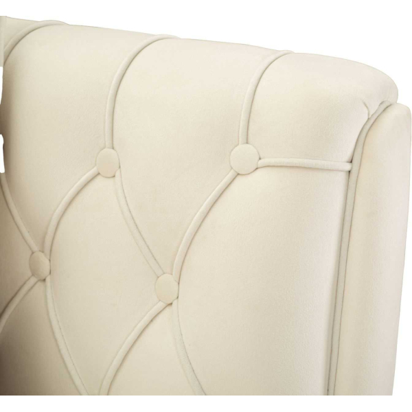 Fauteuil en tissu capitonné Budapest 88 x 83 x 91 cm - 8