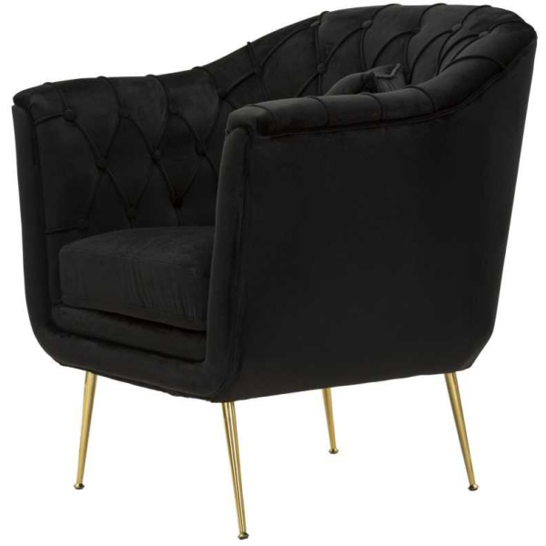 Fauteuil en tissu capitonné Budapest 88 x 83 x 91 cm - 5