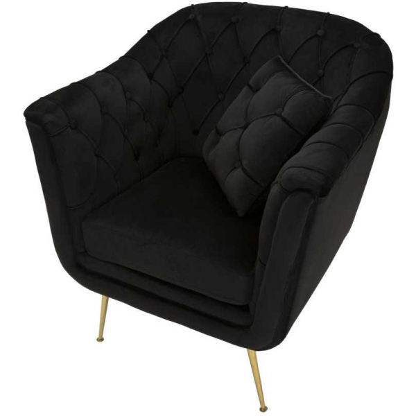 Fauteuil en tissu capitonné Budapest 88 x 83 x 91 cm - 6