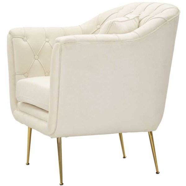 Fauteuil en tissu capitonné Budapest 88 x 83 x 91 cm - 5
