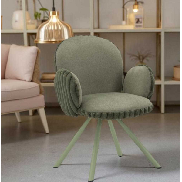 Fauteuil en tissu côtelé Stockholm (Lot de 2) - MAURO FERRETTI