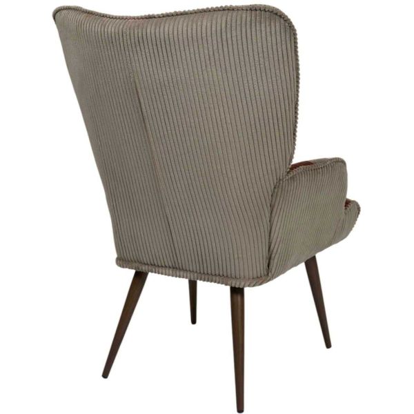 Fauteuil en tissu côtelé patchwork Scott - 6