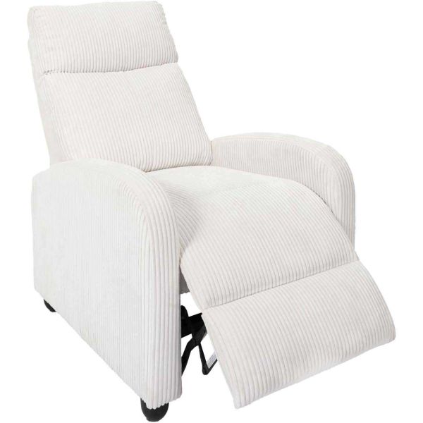 Fauteuil en tissu côtelé 3 positions ajustables Scott - 259