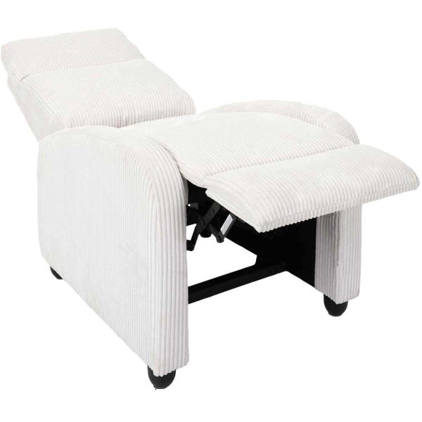 Fauteuil en tissu côtelé 3 positions ajustables Scott - 5