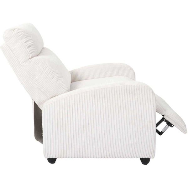 Fauteuil en tissu côtelé 3 positions ajustables Scott - 7