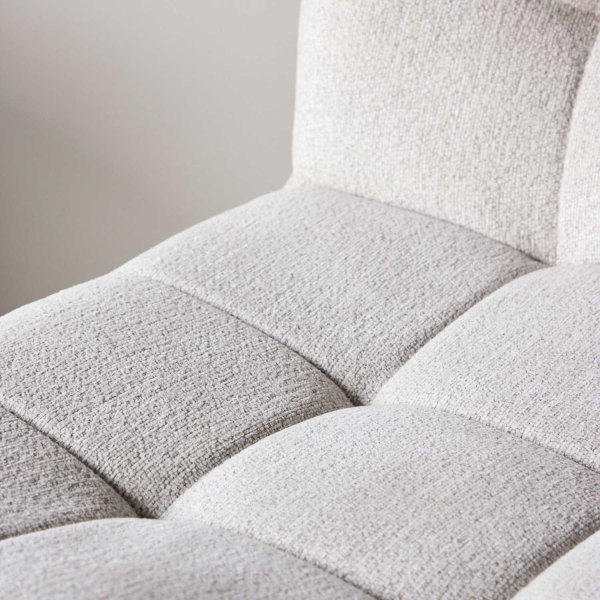 Fauteuil en tissu matelassé Malou 80 x 87 x 73 cm - 7