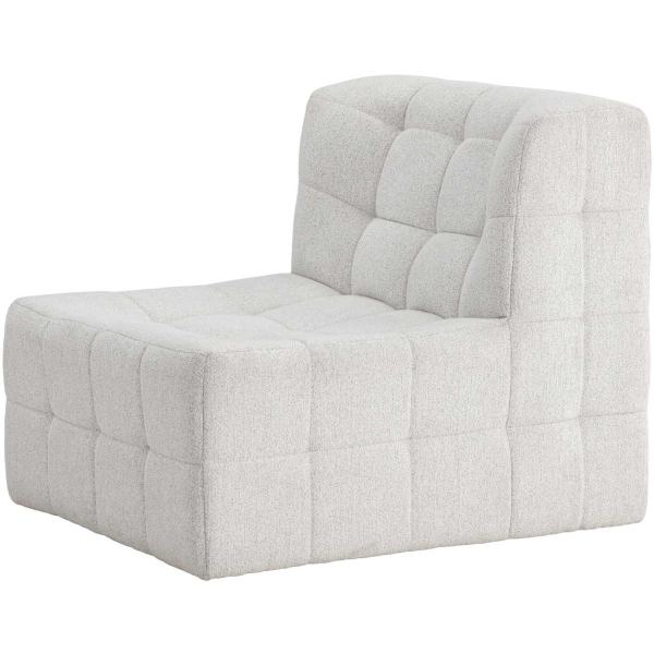 Fauteuil en tissu matelassé Malou 80 x 87 x 73 cm - VEN-1120