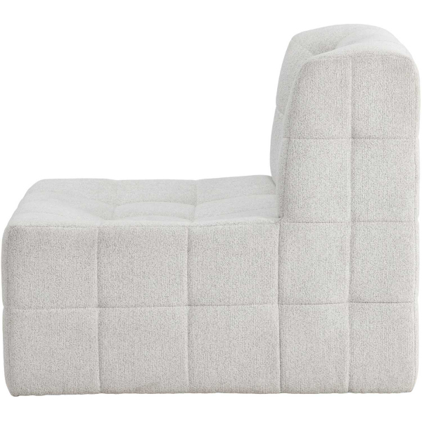 Fauteuil en tissu matelassé Malou 80 x 87 x 73 cm - 5