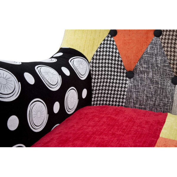 Fauteuil en tissu patchwork Imperial 73 x 79 x 106 cm - 7