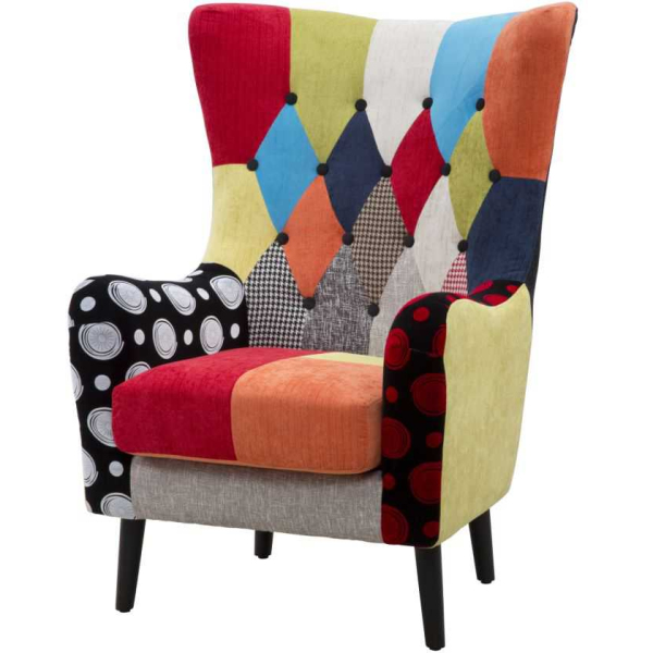 Fauteuil en tissu patchwork Imperial 73 x 79 x 106 cm - 5