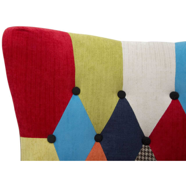 Fauteuil en tissu patchwork Imperial 73 x 79 x 106 cm - 8