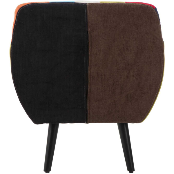 Fauteuil en tissu patchwork 71 x 63 x 78 cm - 6