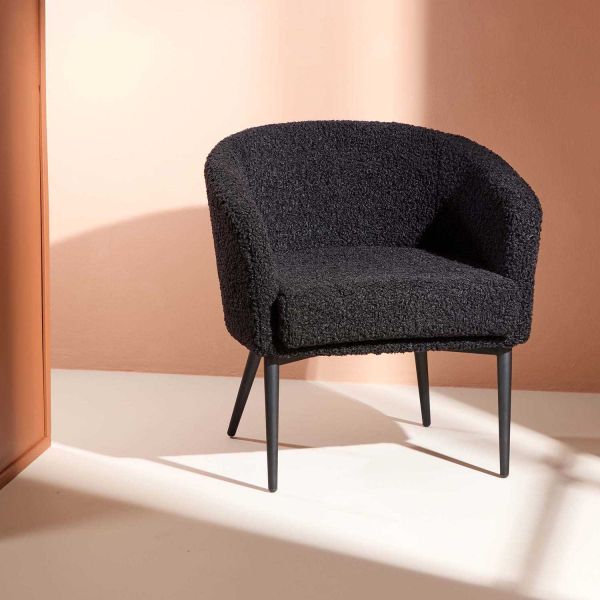 Fauteuil en tissus teddy Fluffy - VENTURE HOME