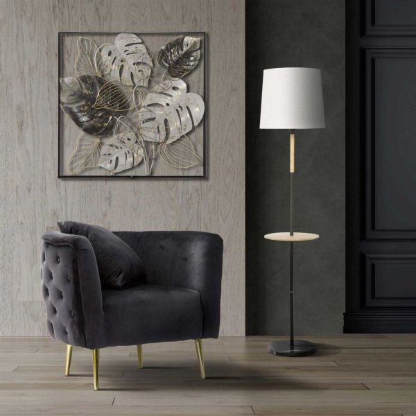Fauteuil en tisu matelassé Bucarest 76 x 74 x 71 cm - MAURO FERRETTI