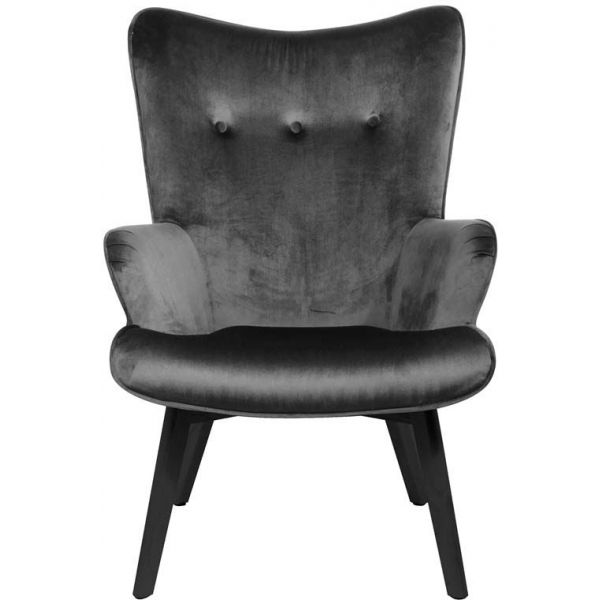 Fauteuil en velours Helsinki - THE HOME DECO FACTORY