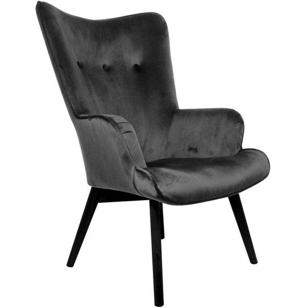 Fauteuil en velours Helsinki