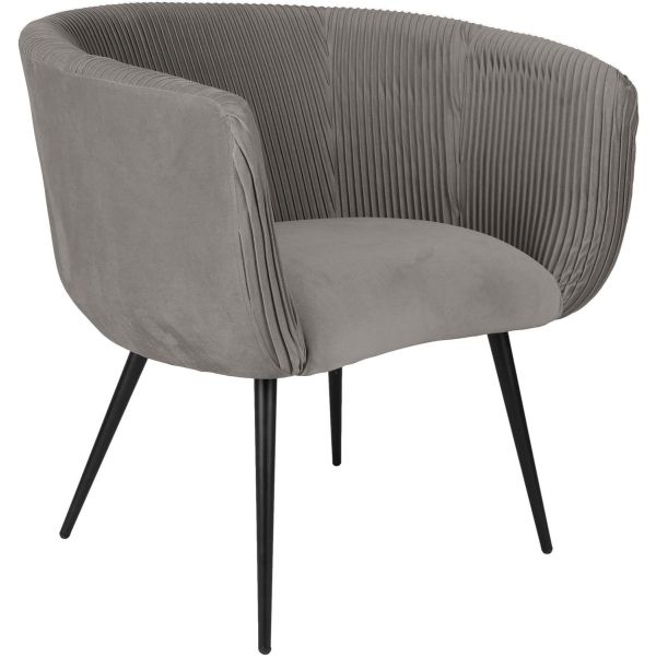 Fauteuil en velours Majestic