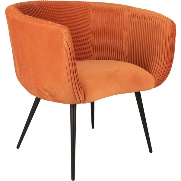 Fauteuil en velours Majestic