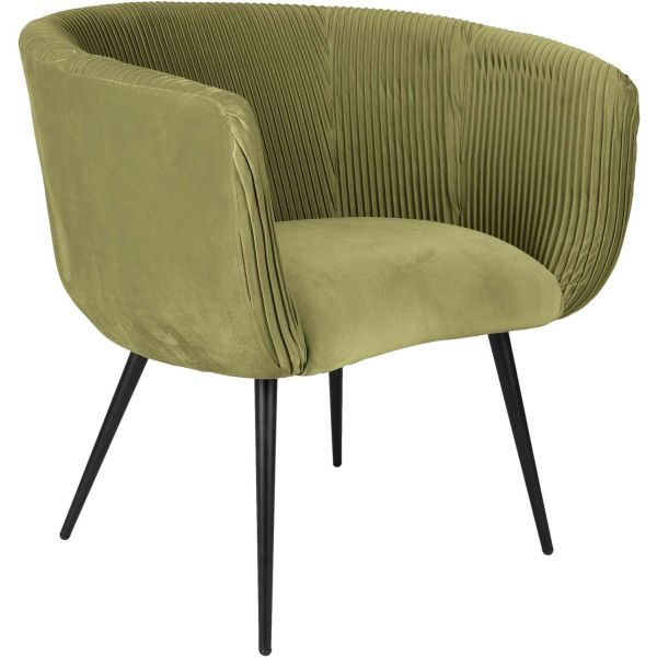 Fauteuil en velours Majestic