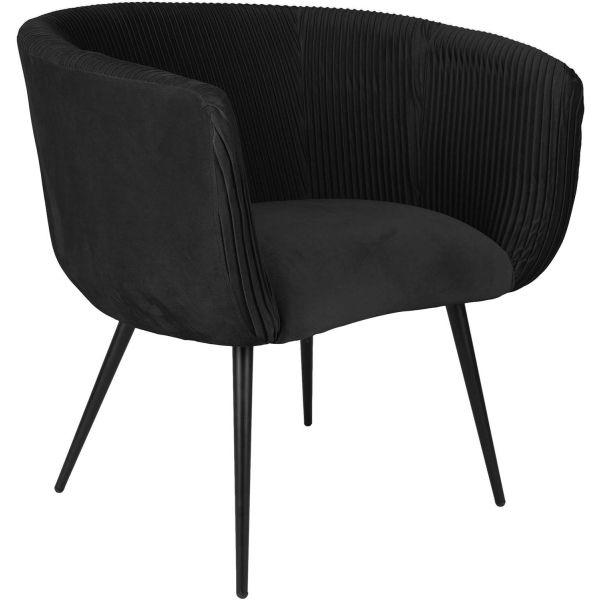Fauteuil en velours Majestic