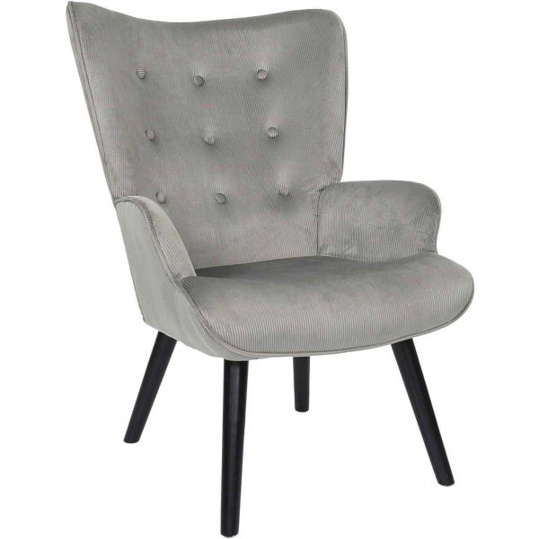 Fauteuil en velours côtelé Giulia