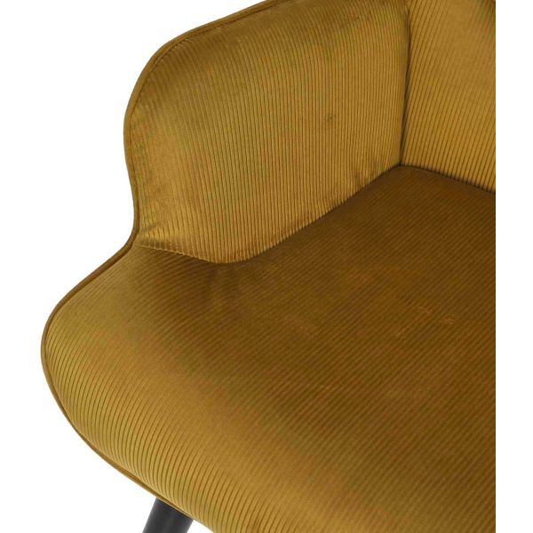 Fauteuil en velours côtelé Giulia - 7
