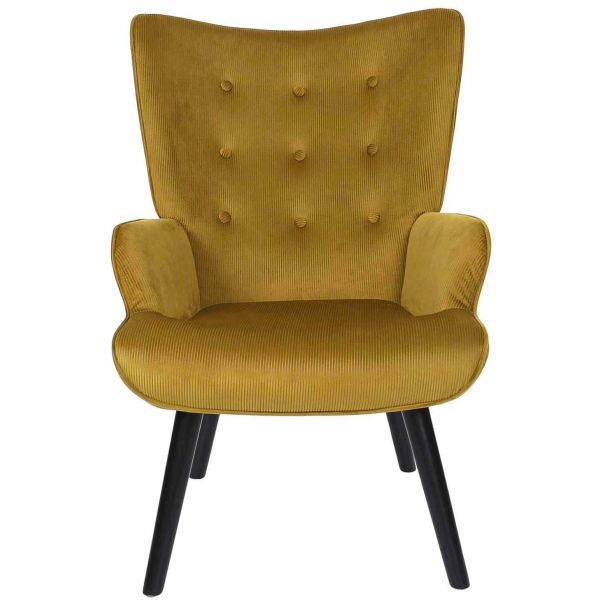 Fauteuil en velours côtelé Giulia - CMP-5188