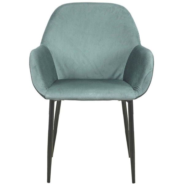 Fauteuil en velours cotelé Giulia (Lot de 2) - CMP-4469