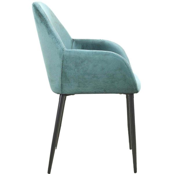 Fauteuil en velours cotelé Giulia (Lot de 2) - 169