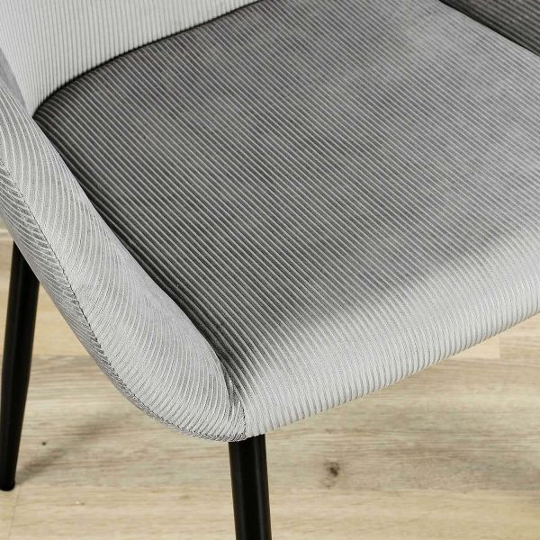 Fauteuil en velours cotelé Giulia (Lot de 2) - 6