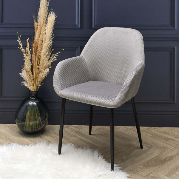 Fauteuil en velours cotelé Giulia (Lot de 2) - 7