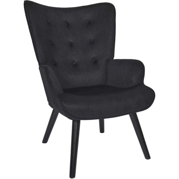 Fauteuil en velours côtelé Giulia