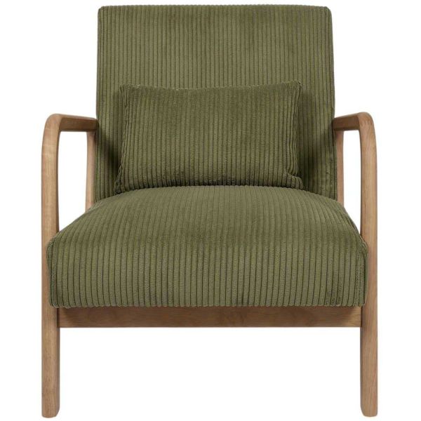 Fauteuil en velours côtelé Scott - CMP-5223