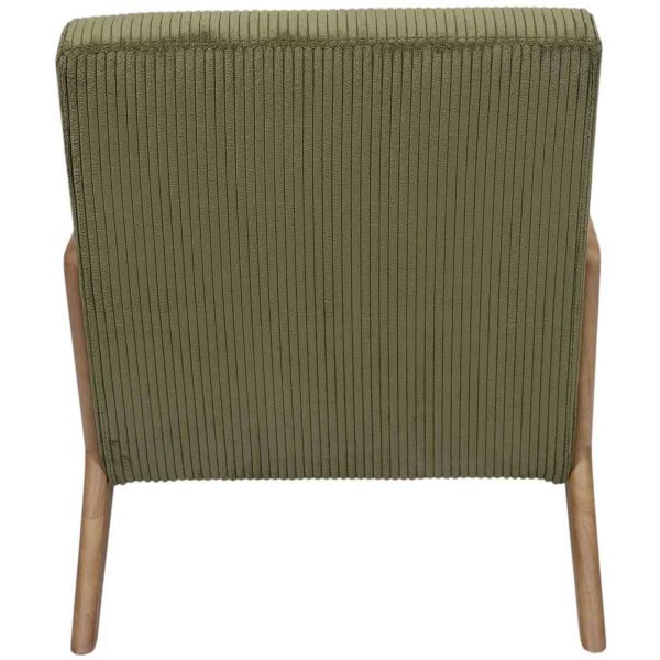 Fauteuil en velours côtelé Scott - 5