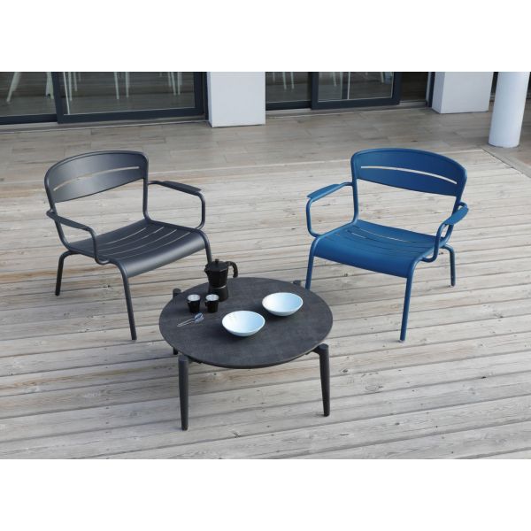 Fauteuils lounge terrasse en aluminium Haora (Lot de 2) - PRL-1116