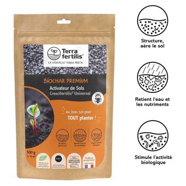 Fertilisant universel à base de biochar 500 gr - SYL-0100