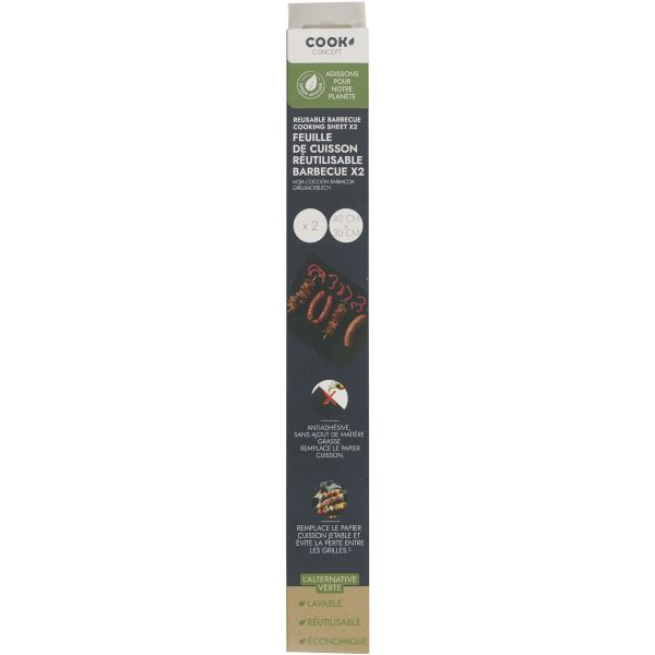 Feuille de cuisson réutilisable pour barbecue et four - 5