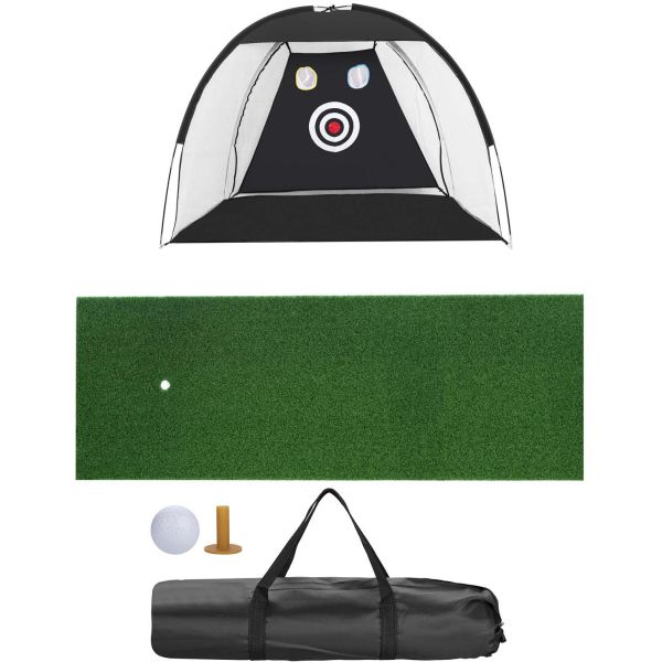 Filet d'entraînement de golf avec accessoires