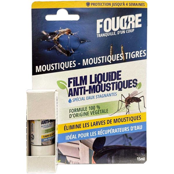 Film liquide larvicides anti moustiques et larves de moustiques 15ml
