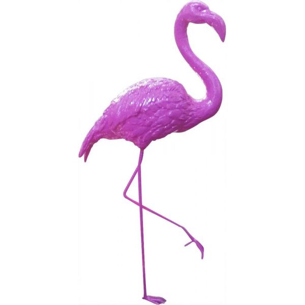 Flamant Rose Colore En Resine