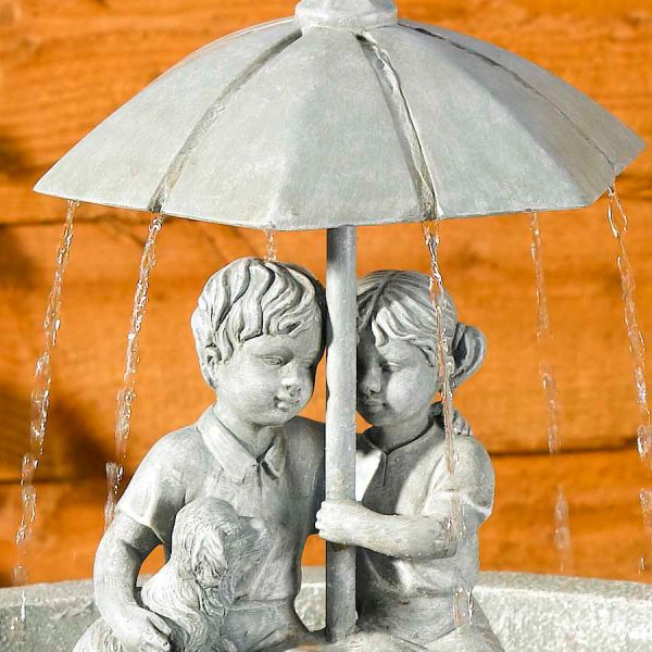 Fontaine Solaire en résine Parapluie - SMA-0111