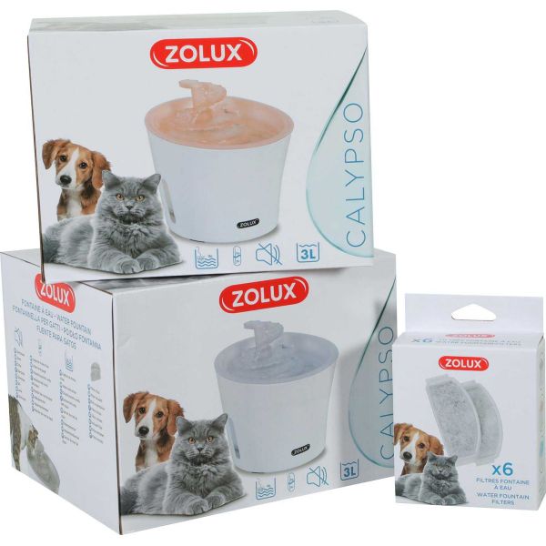 Fontaine à eau pour chiens et chats Calypso 3 litres - ZOL-2140