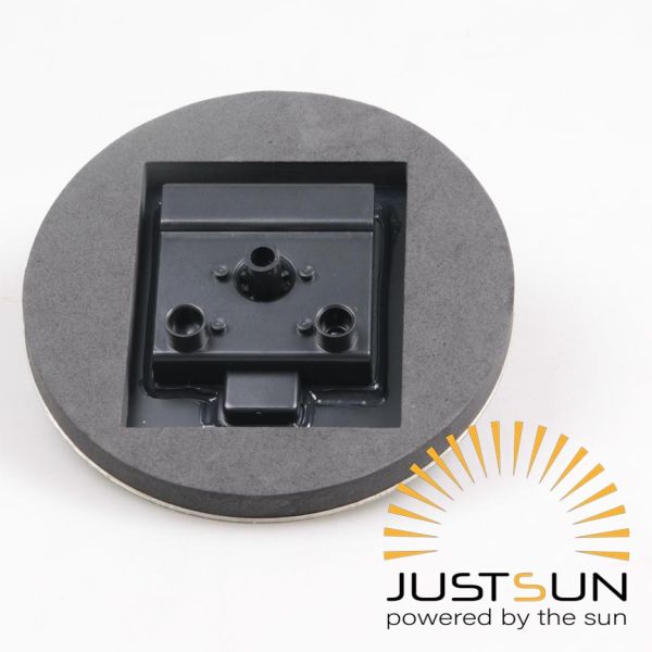 Fontaine extérieure ronde en résine alimentation solaire - 5