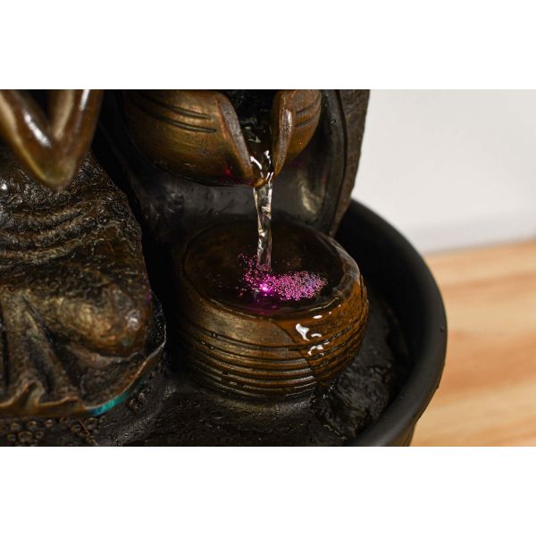 Fontaine d'intérieur LED bouddha Krishna - 7